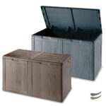 САНДАК ЗА СКЛАДИРАЊЕ ДВОЕН ПВЦ 80,5х44,5х51h-180л КАФЕАВ