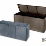 САНДАК ЗА СКЛАДИРАЊЕ ТРОЕН ПВЦ 118,5х44,5х51h-260л КАФЕАВ