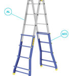 СКАЛИ РАСКЛОПНИ 4+5 ЧЕЛИЧНИ-АЛУМИНИУМ ПРАТИК